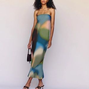 Reformation Joana Dress Small Blur